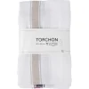 Torchon en coton blanc x4 40x60cm