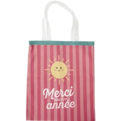 Tote bag remerciement polycoton 34x40cm (3 modèles)