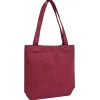 Tote bag velours côtelé 34x8xH32cm (3 modèles)