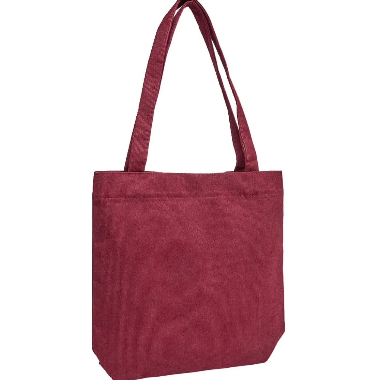 Tote bag velours côtelé 34x8xH32cm (3 modèles)