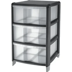 Tour de rangement 3 tiroirs 20L < Gifi