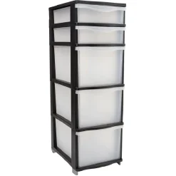 Tour de rangement 5 tiroirs L37xl26,8xH81,5cm