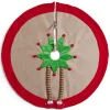 Tour de sapin décor rouge et vert pieds de lutin Ø90cm < Gifi Best