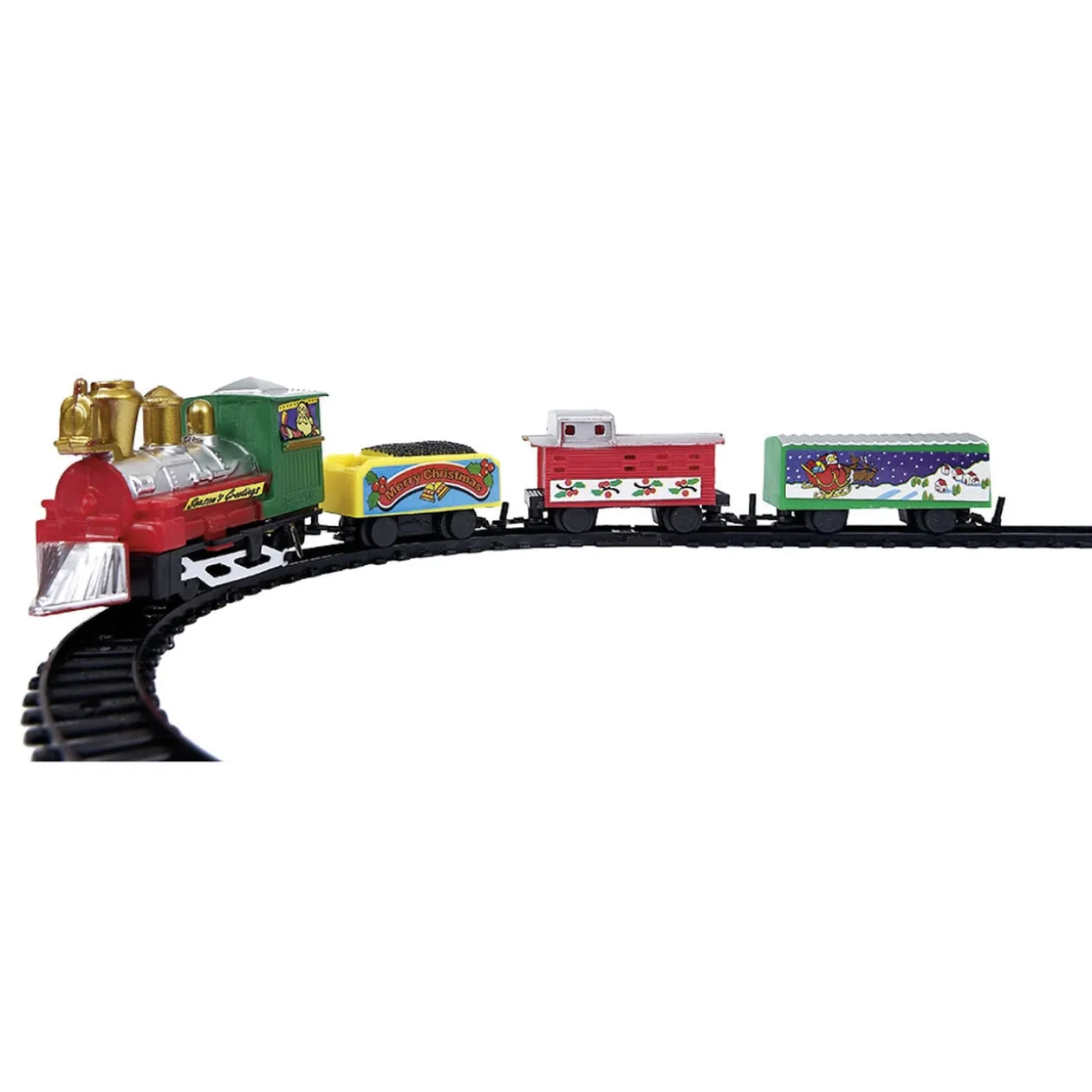 Train de Noël électrique 4 wagons