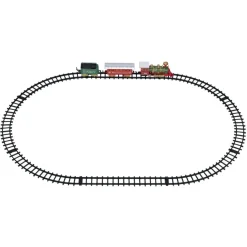 Train de Noël lumineux et musical L92cm avec rail 11 pièces