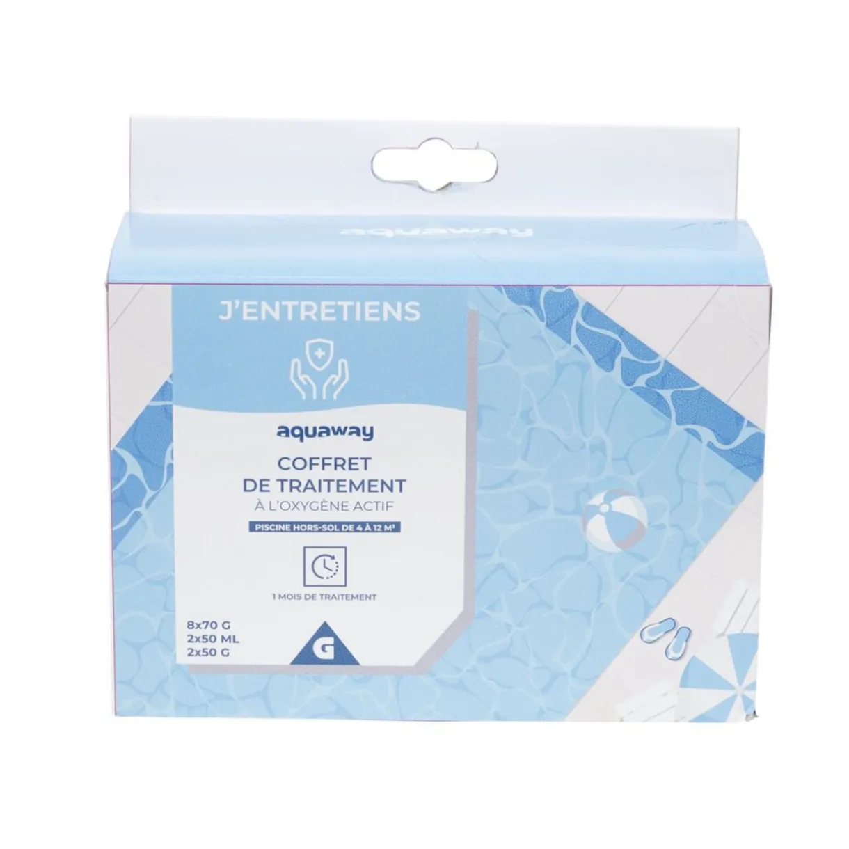 Traitement à l'oxygène actif pour piscine hors-sol 4-12m3 < Gifi New