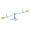Trébuchet enfant balançoire horizontale tape-fesses bleu et vert 171x55xH62cm < Gifi Discount