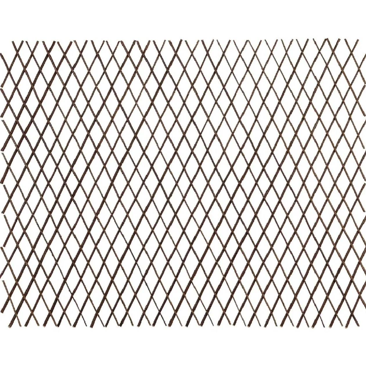 Treillis extensible en osier marron