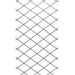 Treillis extensible PVC gris 200x100 cm