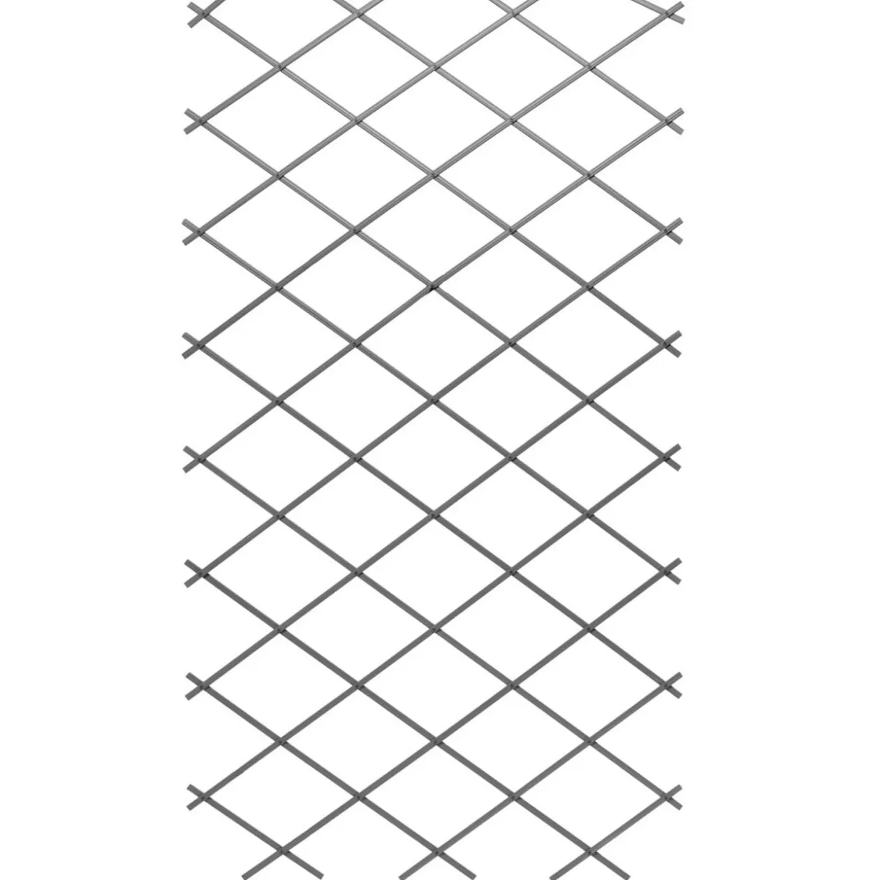 Treillis extensible PVC gris 200x100 cm