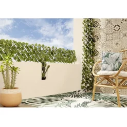 Treillis extérieur lumineux solaire plante grimpante artificielle H180 < Gifi