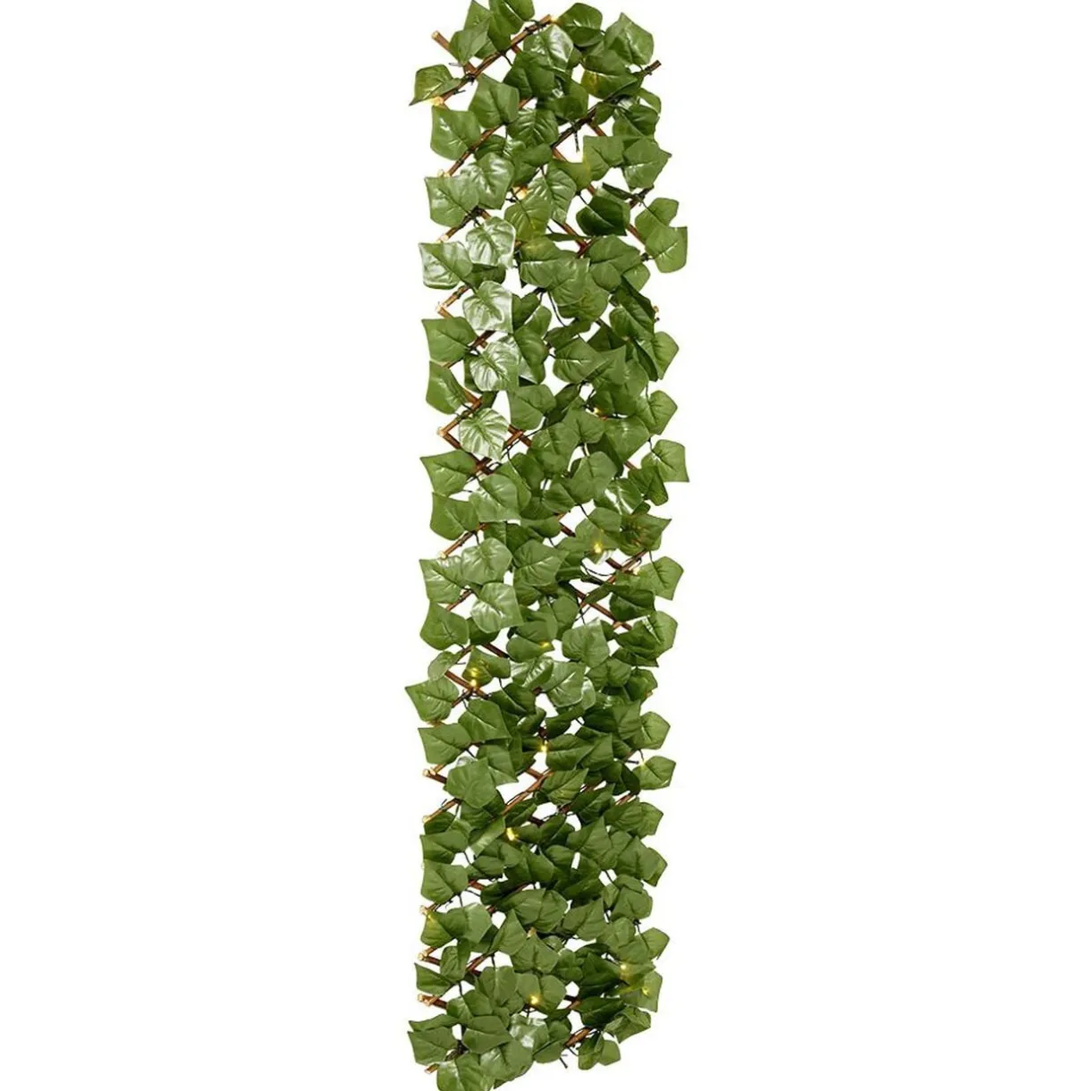 Treillis extérieur lumineux solaire plante grimpante artificielle H180 < Gifi