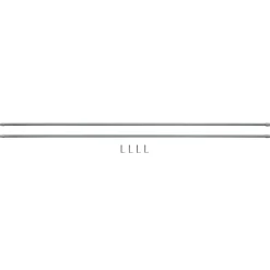 Tringle de vitrage Extensible 100-160 cm métal blanc x2