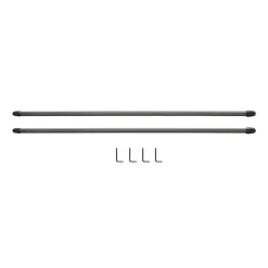 Tringle de vitrage Extensible 50-80 cm métal argenté x2 < Gifi Sale