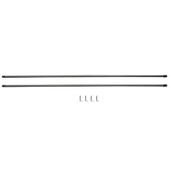 Tringle de vitrage Extensible 80-100 cm métal argenté x2 < Gifi New