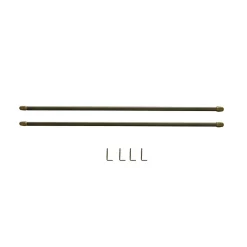 Tringle de vitrage Extensible 50-80 cm métal doré x2 < Gifi Online