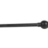 Tringle de vitrage Extensible 80-110 cm embout boule noir vieilli