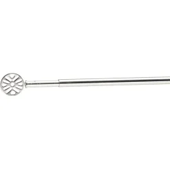 Tringle extensible vitrage décor bilboa gris chromé brossé L60/80cm < Gifi Discount