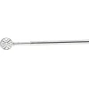 Tringle extensible vitrage décor bilboa gris chromé brossé L80/110cm