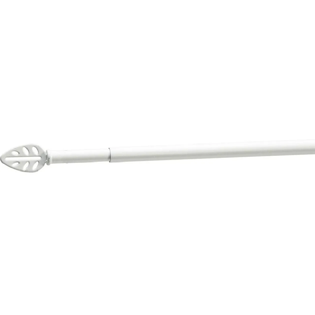 Tringle extensible vitrage LEAF blanc mat L40/60cm