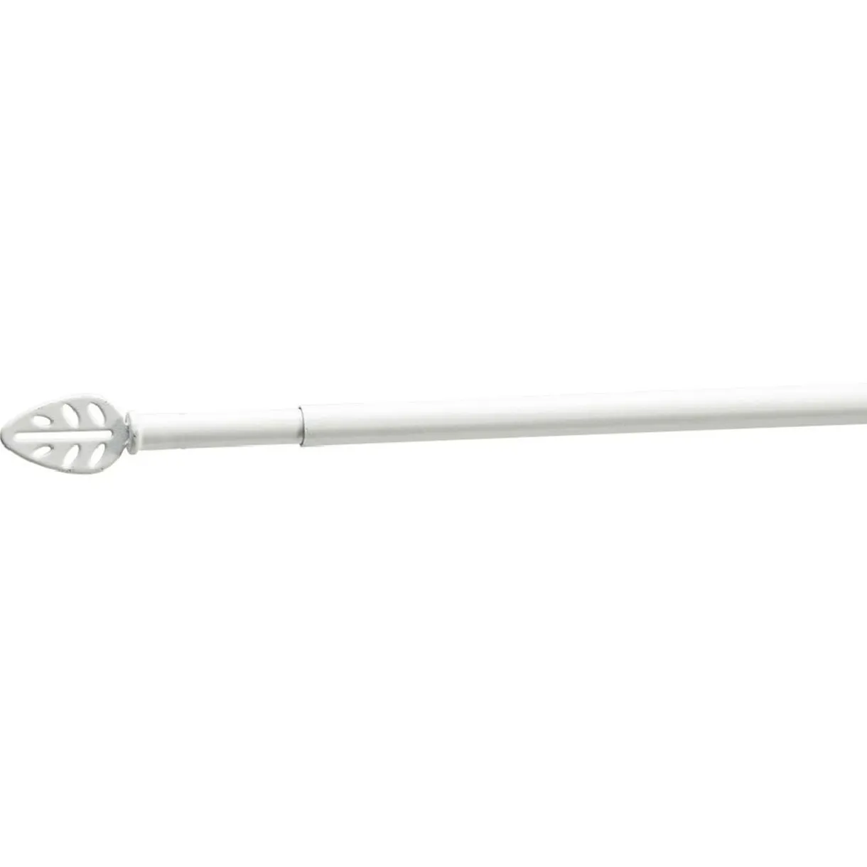 Tringle extensible vitrage LEAF blanc mat L60/80cm < Gifi