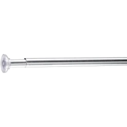 Tringle poussoir gris chromé L70-120cm