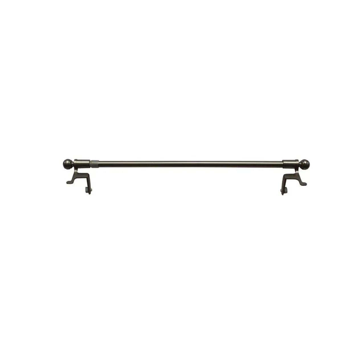 Tringle à pression Extensible Métal Gris argenté 30-50 cm