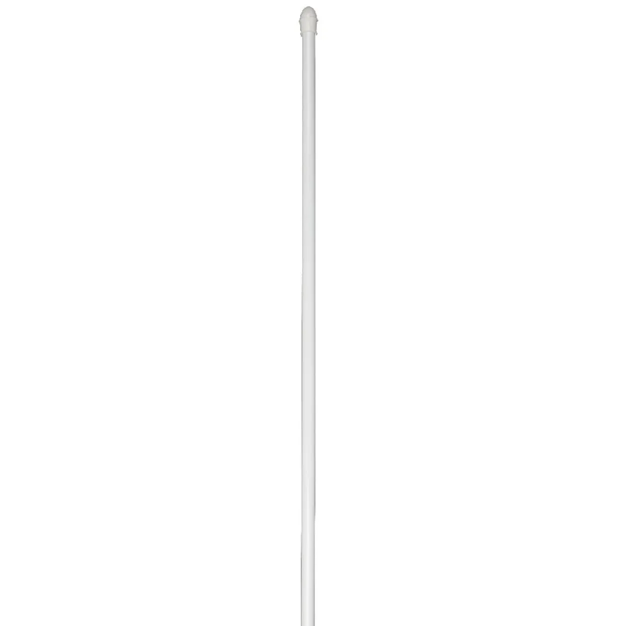 Tringle à rideau extensible 125-225 cm Bistrot embout rond blanc