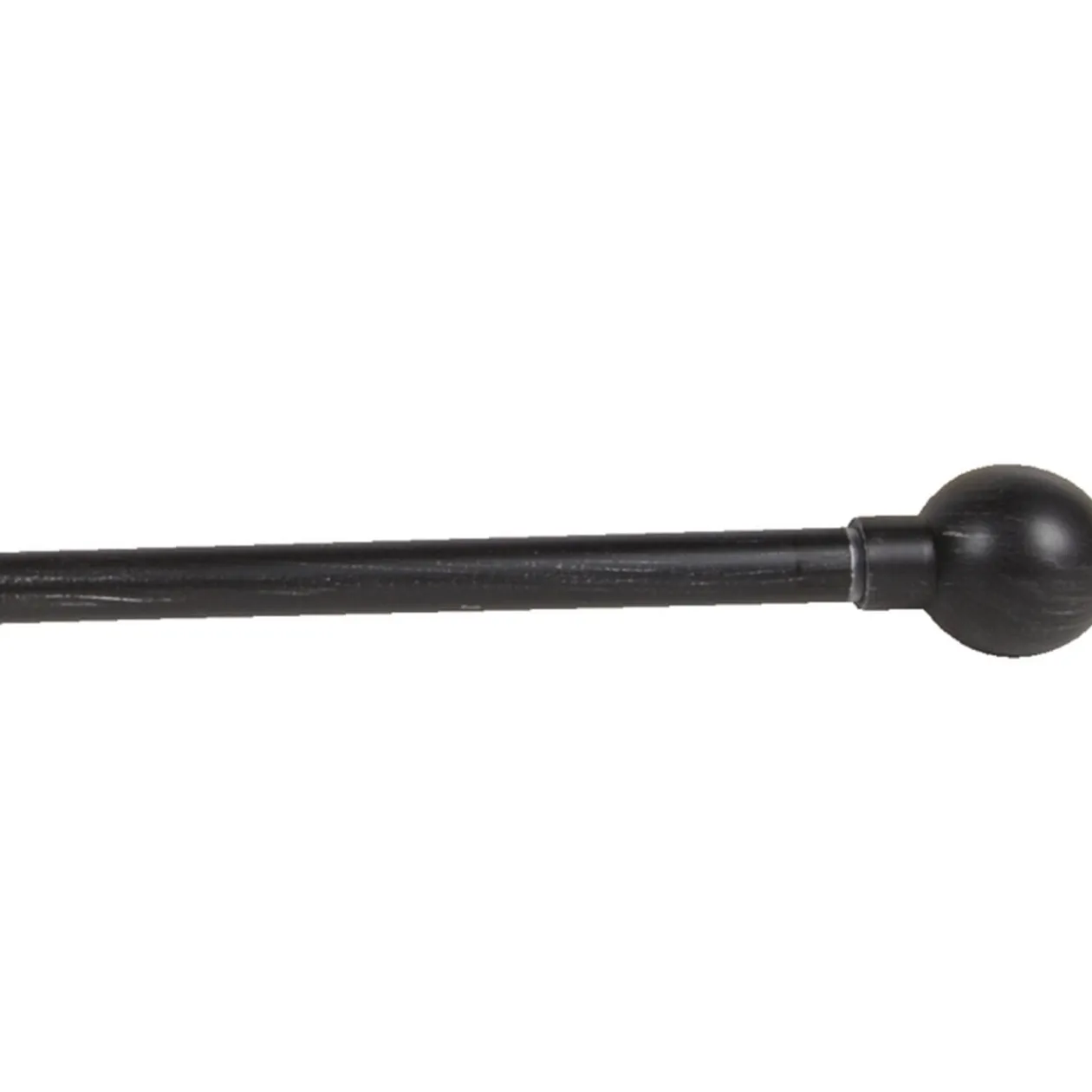 Tringle à rideau extensible 95-180 cm embout boule noir