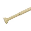Tringle à rideaux poussoir alu aspect bois clair extensible 110-200cm