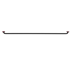Tringle à vitrage auto adhésive Extensible Métal Noir 70-120 cm