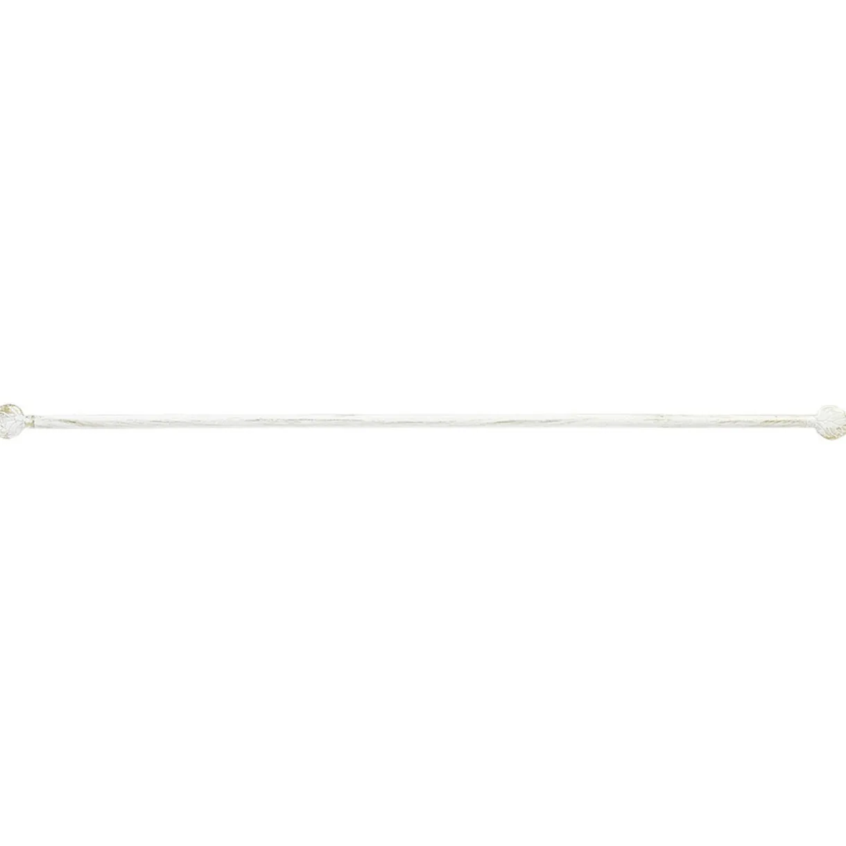 Tringle à vitrage Extensible 60-80 cm embout feuille blanc vieilli < Gifi Best