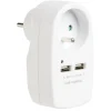 Triplite 1 prise 2 usb blanche