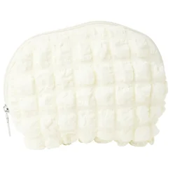 Trousse de maquillage blanche 22x4xH15cm