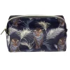 Trousse de toilette bleu marine motif exotique feuillages et tigres 12x10xH9cm < Gifi New