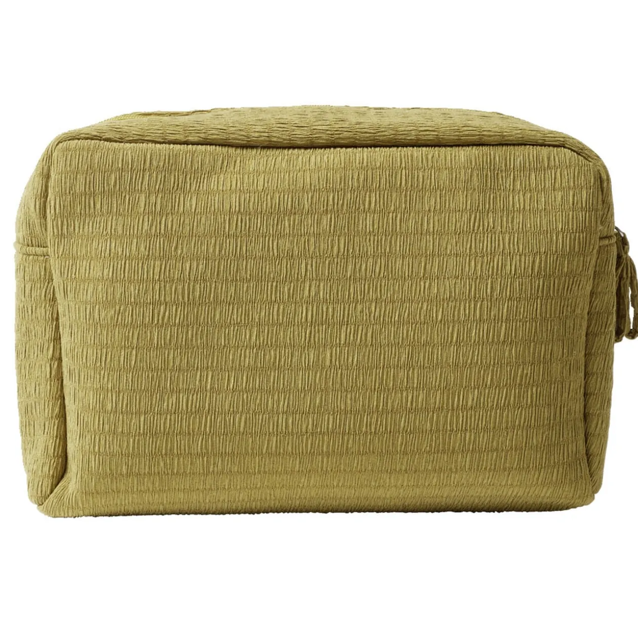 Trousse de toilette en tissu 20x6xH13cm (2 modèles blanc ou ocre)