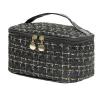 Trousse de toilette et maquillage vanity 22x14xH12cm - 2 modèles noir ou blanc