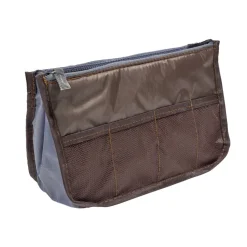 Trousse de toilette marron 27x10xH15cm