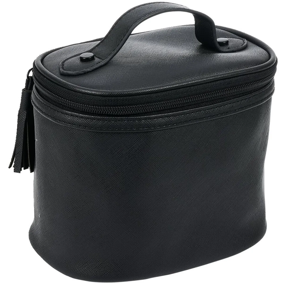 Trousse de toilette noire à pompons 17x12xH14cm < Gifi Best