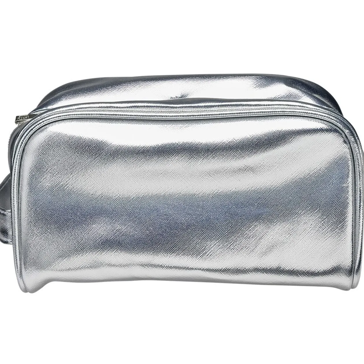 Trousse de toilette simili 20x13xH8cm (2 modèles rose ou argentée)