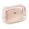 Trousse de toilette transparente L23xH16cm avec pochette simili assortie < Gifi New