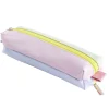 Trousse double ouverture simili multicolore pastel L20cm