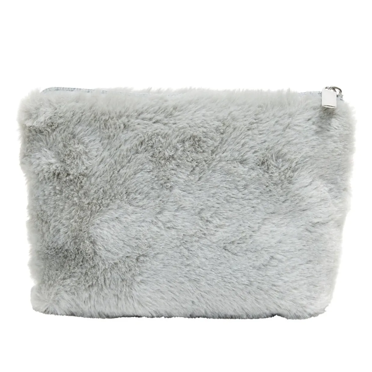 Trousse à maquillage toucher doux 14x20cm - 2 modèles rose ou gris < Gifi Clearance