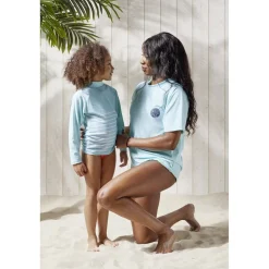 T-shirt manche courte protection UV50 enfant tissu bleu 30x40cm < Gifi Best