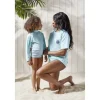 T-shirt manche courte protection UV50 adulte tissu bleu 45x61cm < Gifi Hot