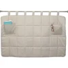 Tête de lit matelassé en polyester taupe clair < Gifi Outlet