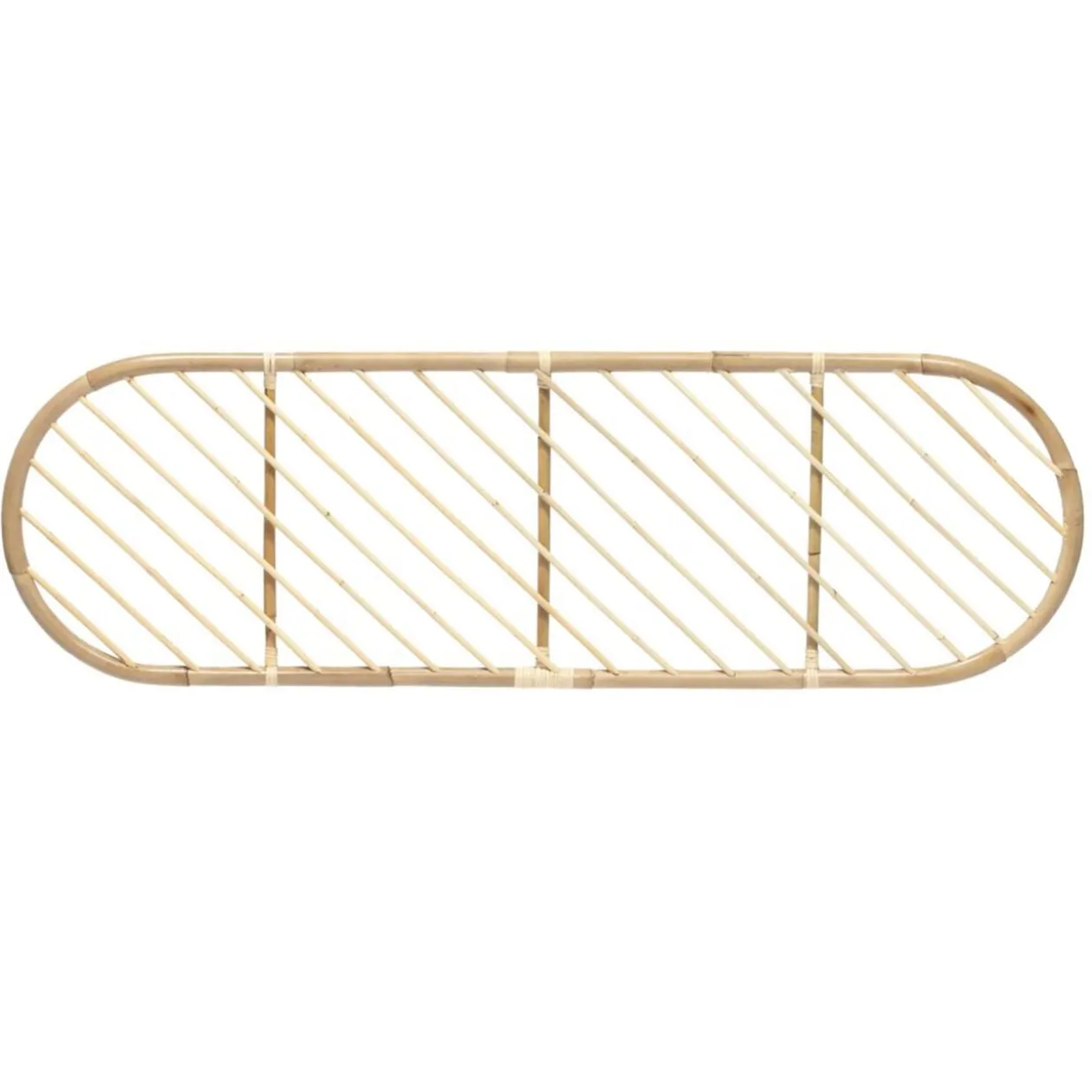 Tête de lit à suspendre Malang rotin naturel - L160xP3xH50 cm
