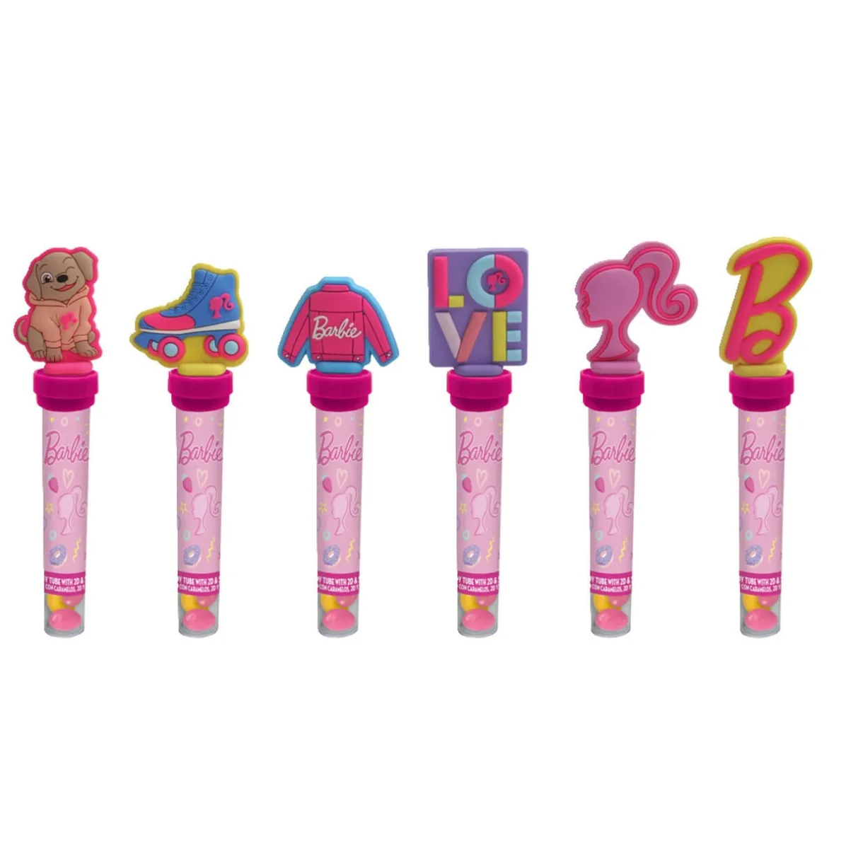 Tube de 20 bonbons Barbie avec capuchon tampon < Gifi Outlet