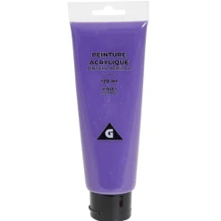 Tube peinture acrylique 120ml violet