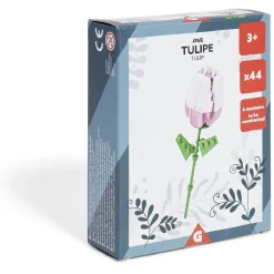 Tulipe fleur à construire H16cm 70 pièces - 4 modèles < Gifi Outlet